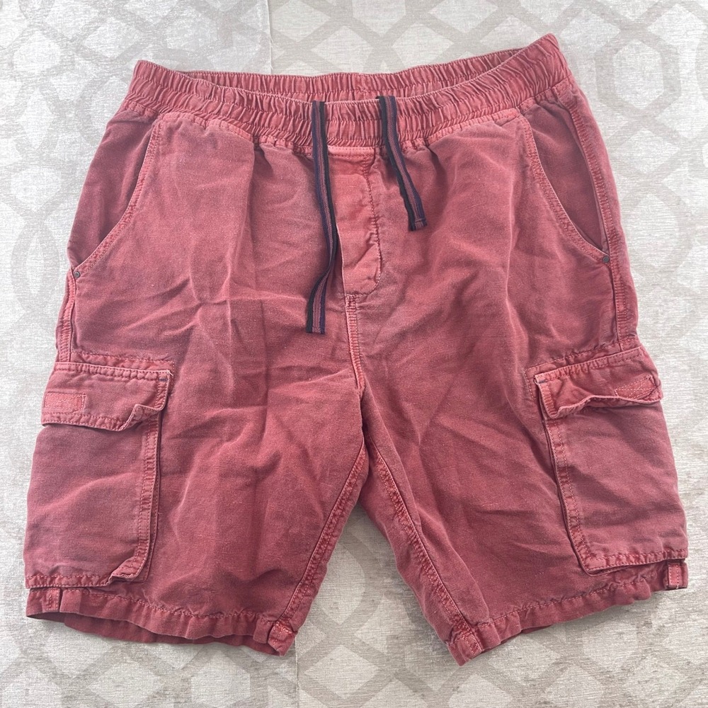 Men's Cargo Shorts - Washed Red